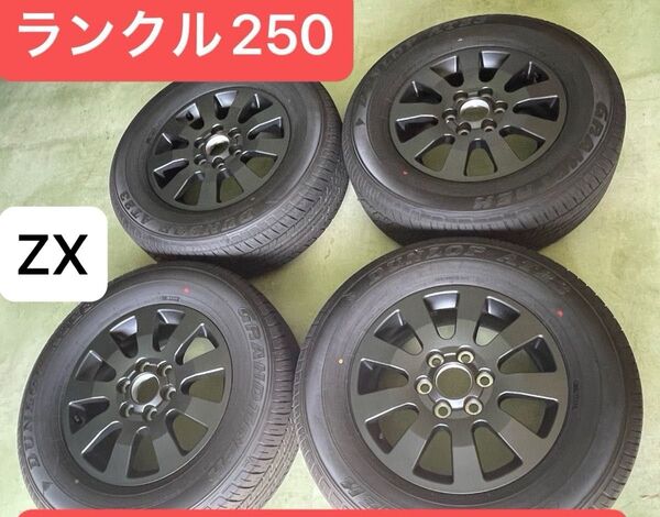 トヨタ ランクル 250 ファーストエディション 純正ダンロップ AT23 265/65R18 タイヤ圧センサー付き 送料込み