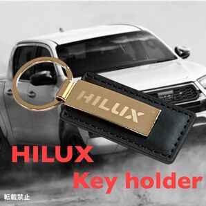 HILUX オリジナル キーホルダー ブラック ハイラックス キーリング トヨタ アクセサリー グッズ 用品