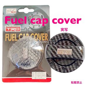 TRD 燃料キャップカバー カーボン柄 ガソリンキャップカバー フューエルキャップカバー TOYOTA パーツ グッズ トヨタ
