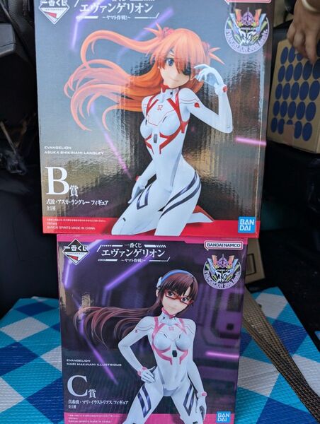 一番くじ エヴァンゲリオン B賞 アスカ C賞 マリ フィギュア セット