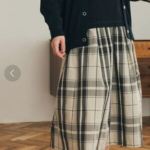 【FORK&SPOON】タフタチェックスカート