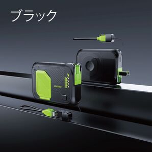 ブラック/モバイルバッテリー 20000mAh 大容量 コンセント一体型 マグネット ワイヤレス充電