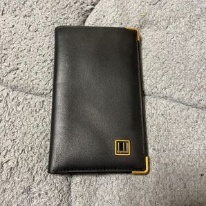 dunhill パスケース ブラック レザー