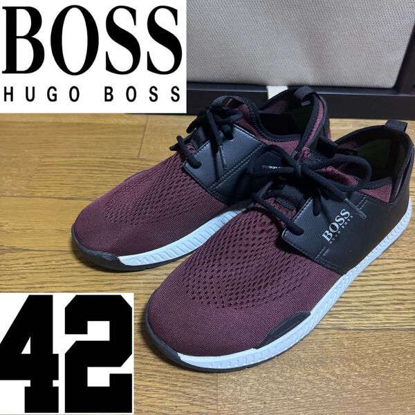 HUGO BOSS ヒューゴボス スニーカー メンズ 靴 26.5cm 27cm シューズ ローカットスニーカー 50397652