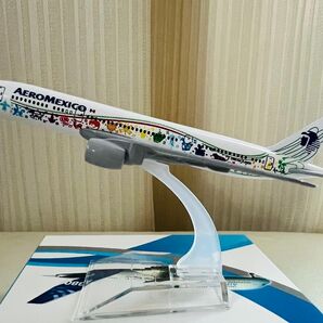 Aeromexico-金属製特別塗装機B787,16cm,1/400モデル
