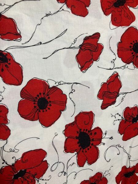 ロラライハリス poppies ビンテージ 108×90