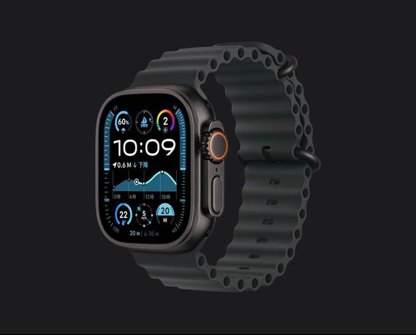 【新品未開封】Apple Watch Ultra 2 ブラックチタニウムケースとブラックオーシャンバンド【MX4P3J/A】