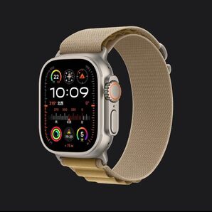 【新品未開封】Apple Watch Ultra 2 ナチュラルチタニウムケースとタンアルパインループ - L【MX4H3J/A】