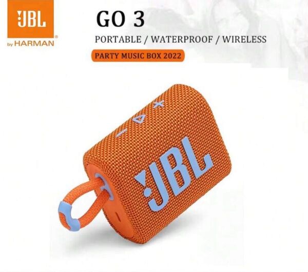 JBL GO3 ポータブルBluetoothスピーカー オレンジ