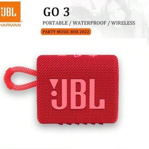 JBL GO 3 ポータブル Bluetoothスピーカー レッド