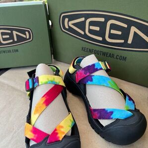 キーン ゼラポート2 KEEN ZERRAPORT II MULTI TYE-DYE BLACK 23cm US 6