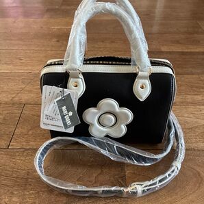 MARY QUANT ショルダーバッグ デイジー 黒 白 新品 未使用