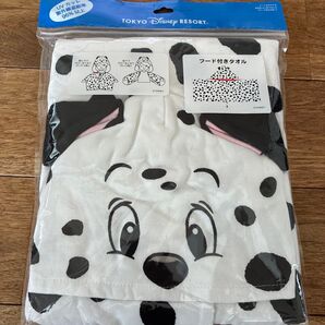 ディズニー フード付きタオル 101匹わんちゃん 新品 未使用