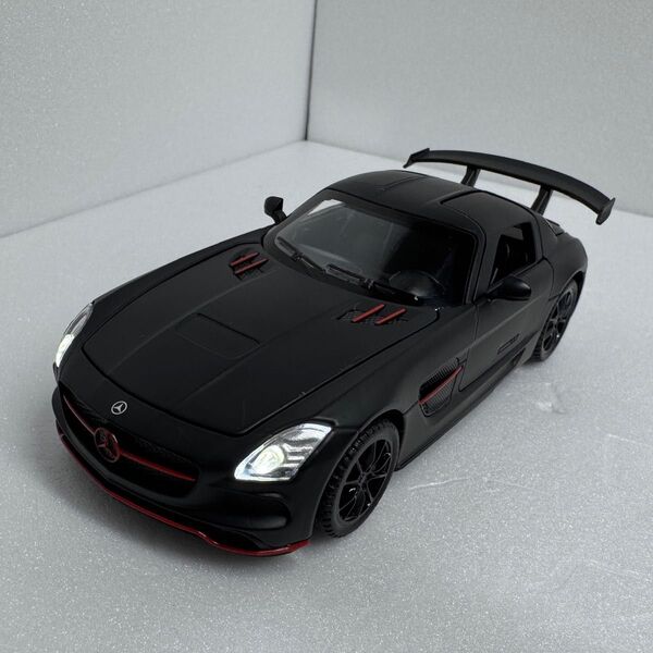 Mercedes-Benz SLS AMG ミニカー マットブラック 1/32