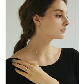 ステーションパールネックレス ゴールド パール ネックレス レディース