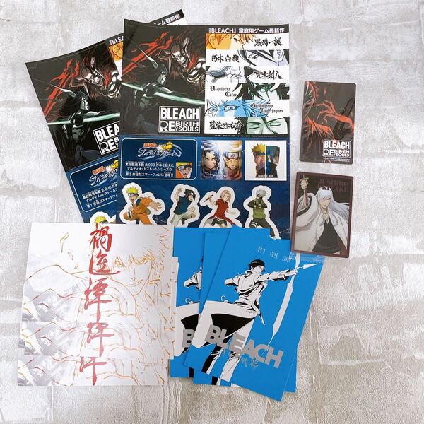 BLEACH 非売品グッズセット ポストカード 千年血戦篇 ステッカー カード