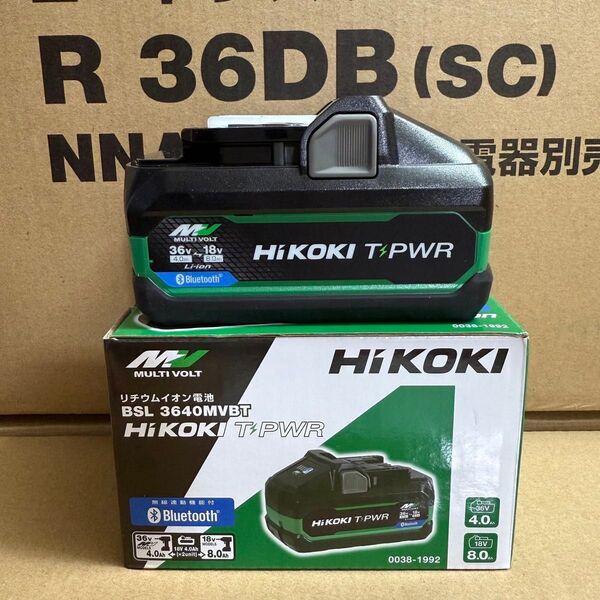 HiKOKI ティーパワーバッテリー BSL3640MVBT マルチボルトバッテリー Bluetooth機能付き