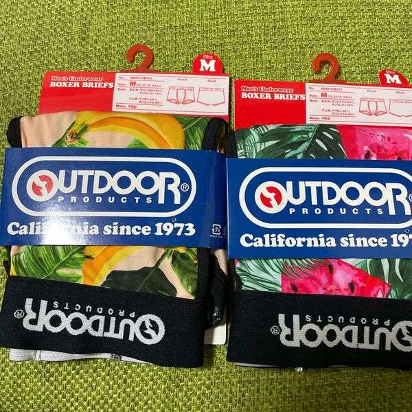 OUTDOOR PRODUCTS アウトドアプロダクツ ボクサーブリーフ Mサイズ 76-84㎝ 計2点 展示品