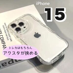 iPhoneケース iPhone15 クリア アクスタ トレカ プリ 可愛い