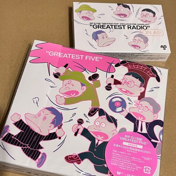 GREATEST FIVE リップスライム RIP SLYME 初回限定盤 早期特典カセットテープ付き CD
