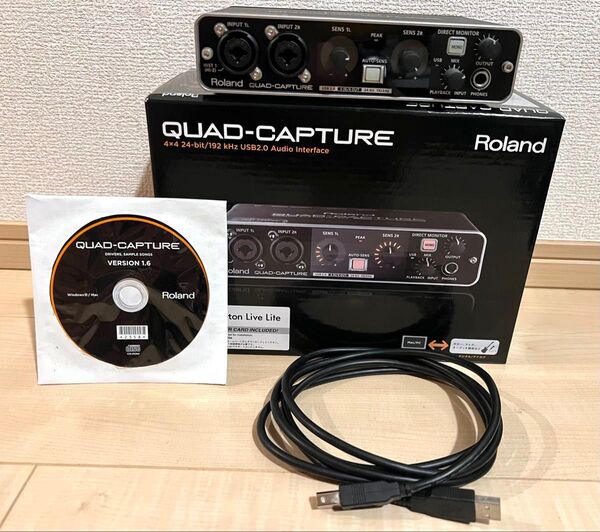Roland QUAD-CAPTURE UA-55 オーディオインターフェース USBケーブル 元箱付