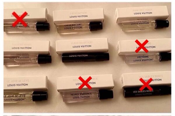 未使用品 試供品 ルイヴィトン Louis Vuitton サンプル 香水 5種類 各2ml オードパルファン 正規品