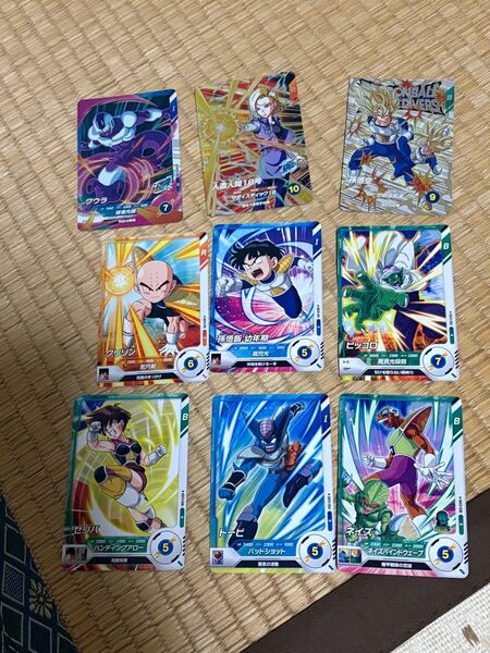 ドラゴンボールスーパーダイバーズ GDR、EXR、SR含む9枚セット SDV4-028 人造人間18号、EX4-003 孫悟空
