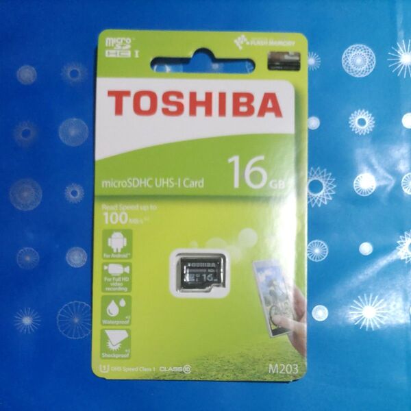 TOSHIBA microSDHC UHS-I Card 16GB M203 新品未開封 ヘアゴム1本