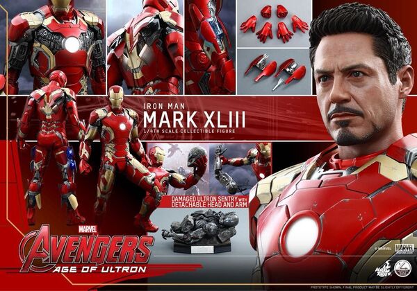 【未使用】 ホットトイズ クオーター スケール 1/4 アベンジャーズ エイジ オブ ウルトロン アイアンマン マーク43