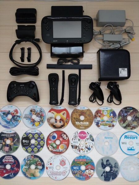 Nintendo Wii U 32GB ゲームソフト コントローラ セット ②