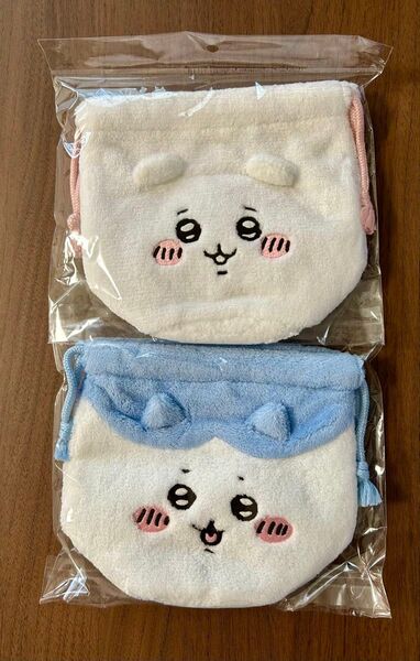 ちいかわ フェイス巾着 ポーチ 2個セット