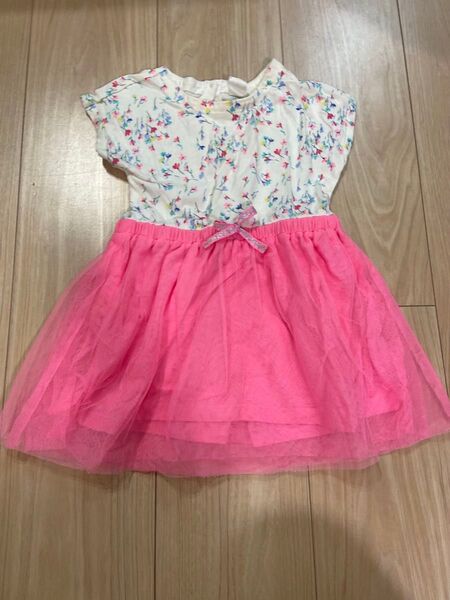 Baby GAP チュール ワンピース ピンク フラワー リボン 90cm