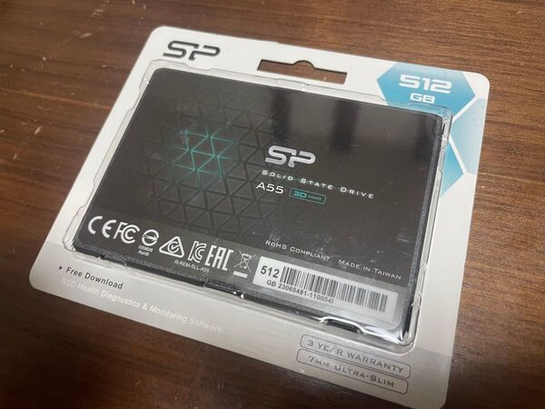 新品未開封 シリコンパワー SiliconPower SSD Ace A55シリーズ 512GB SPJ512GBSS3A55B
