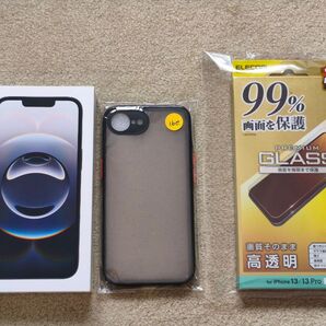 【新品未使用】iPhone16e 128GB Black ガラスフィルム ケース付き