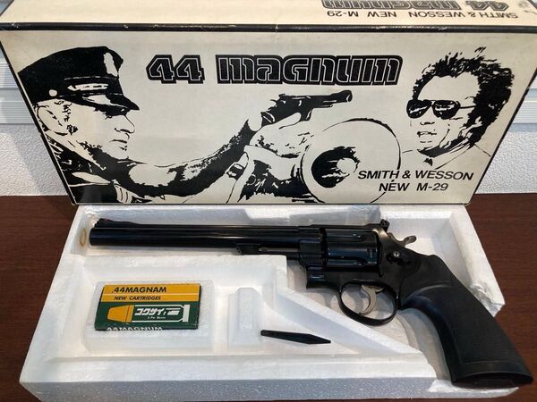 コクサイ モデルガン 44マグナム Smith & Wesson NEW M-29 8インチ・未発火 パックマイヤーグリップ付
