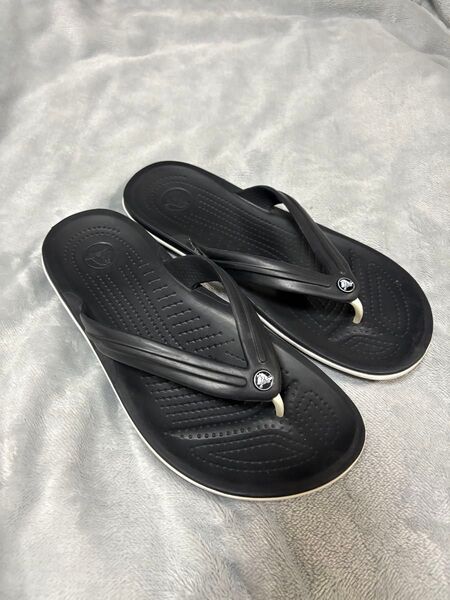 投稿ラスト CROCS クロックス クロックバンド フリップ サンダル ブラック