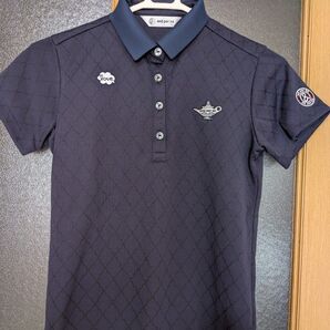 and per se ゴルフウェア ポロシャツ ネイビー レディース