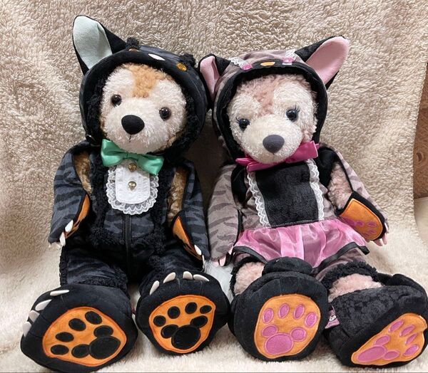 ダッフィー シェリーメイ 黒猫コスチューム ハロウィン ぬいぐるみ付き
