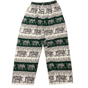 シルク?リゾート気分!リラックスパンツ サルエルパンツ リゾートパンツ カジュアルパンツ フレアタイプ レーヨン 2XL 新品