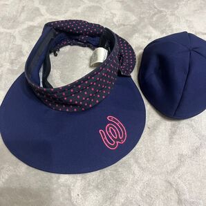 M・U・SPORTS サンバイザー 3ウェイ フリーサイズ 美品 ゴルフサンバイザー