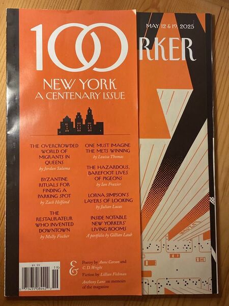 THE NEW YORKER☆MAY12&19, 2025☆ニューヨーカー☆ 創刊100周年記念号☆海外雑誌
