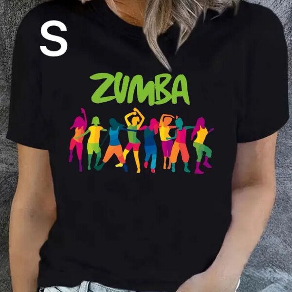 ZUMBA レディース 普段着 四季兼用 Tシャツ ヨガ ダンスウェア Sサイズ