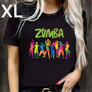 ズンバ Tシャツ ヨガ ダンスウェアZUMBA レディース 普段着 四季兼用 XLサイズ