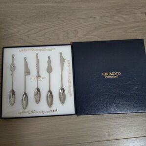 MIKIMOTO パールつきカトラリーセット 真珠がワンポイントのスプーン5本セット