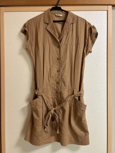 Spick&Span シャツワンピース ブラウン