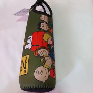 スヌーピー ペットボトルホルダー フレンズ カーキ