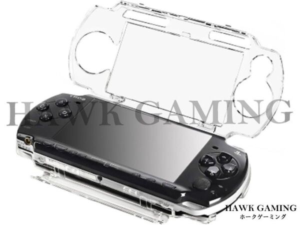 PSP2000/3000対応 透明 保護ケース クリアカバー保護フィルム付き 落下防止 衝撃吸収 軽量 PC素材