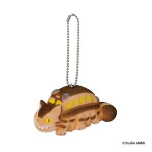 新品 トトロ ネコバス フロッキー キーホルダー マスコット ghibli