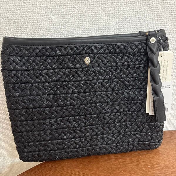 HELEN KAMINSKI カゴバッグ クラッチ CHARCOAL/BLACK
