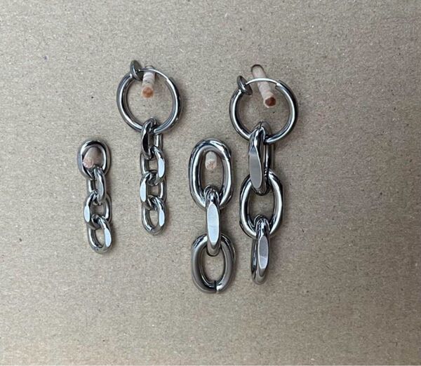イヤーカフ フェイクピアス チェーン